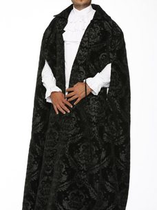 Brocade Cape Masculine Black