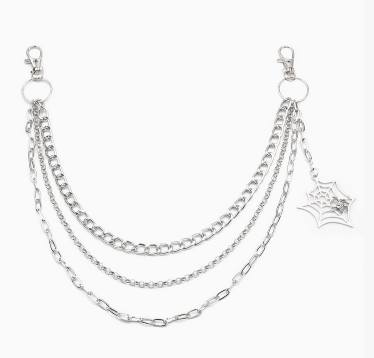 Punk Spider Web Waist Chain