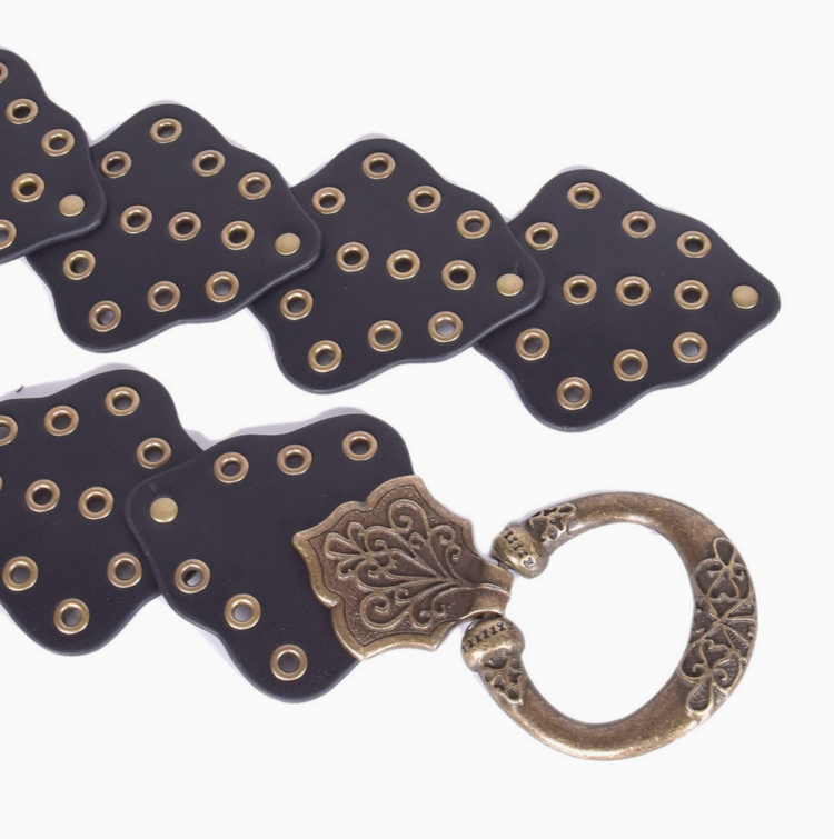 Retro Copper Buckle Belt