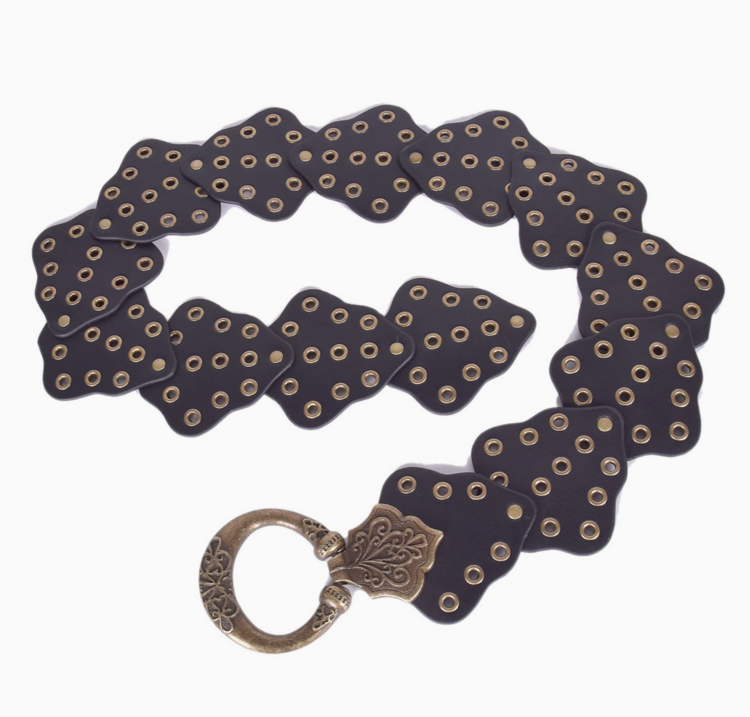 Retro Copper Buckle Belt
