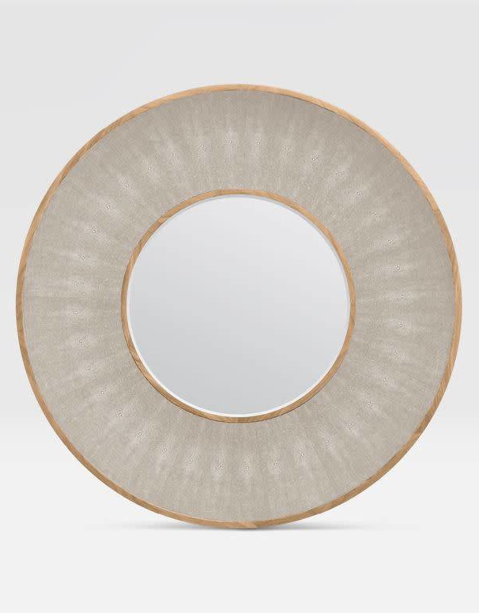 Made Goods 38" Armond Shagreen Pattern Sand/Sycamore Mirror