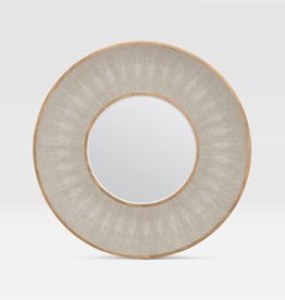 Made Goods 38" Armond Shagreen Pattern Sand/Sycamore Mirror