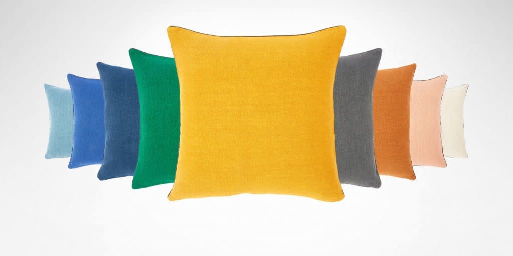 Pigment Decorative Pillow 18x18 by Iosis Yves Delorme Charlotte's Grace