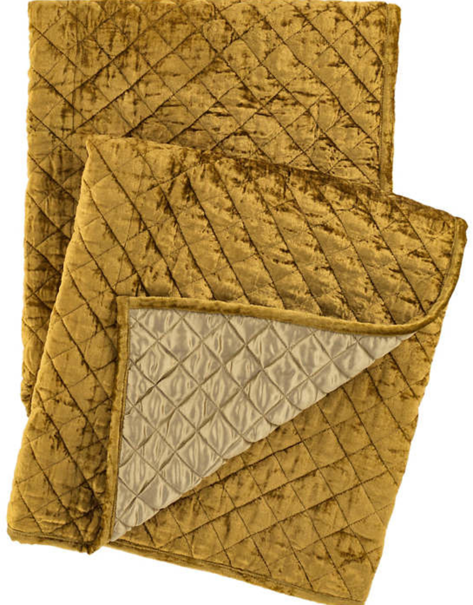 gold velvet throw