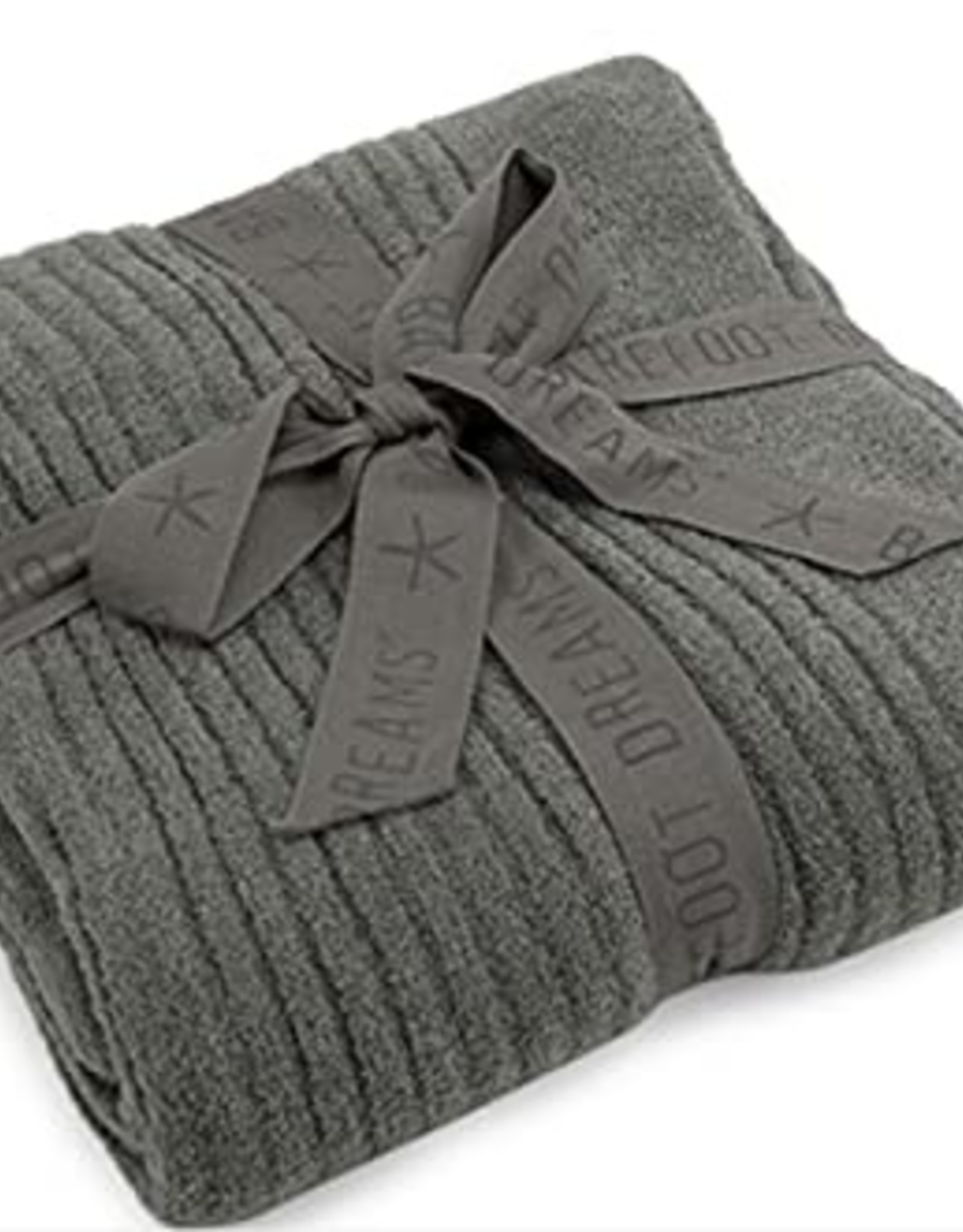  Barefoot Dreams CozyChic Lite Ribbed Throw Carbon One Size :  Home & Kitchen