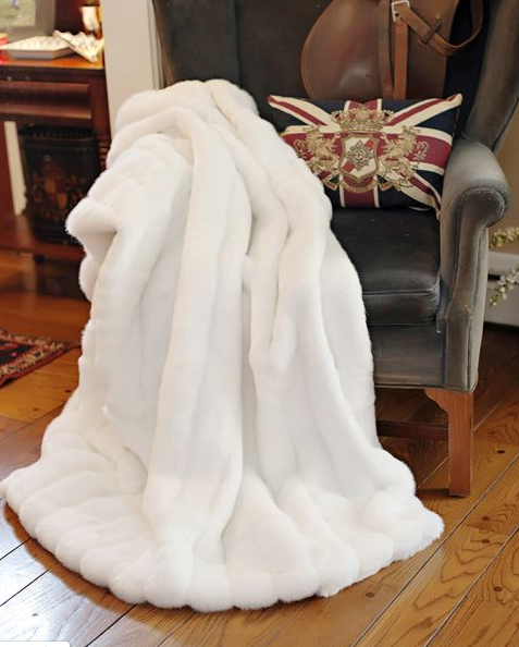 Throw White Mink 60x72 Signature Series Charlotte s Grace