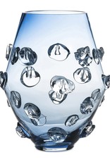 Juliska Florence Blue 6" glass vase