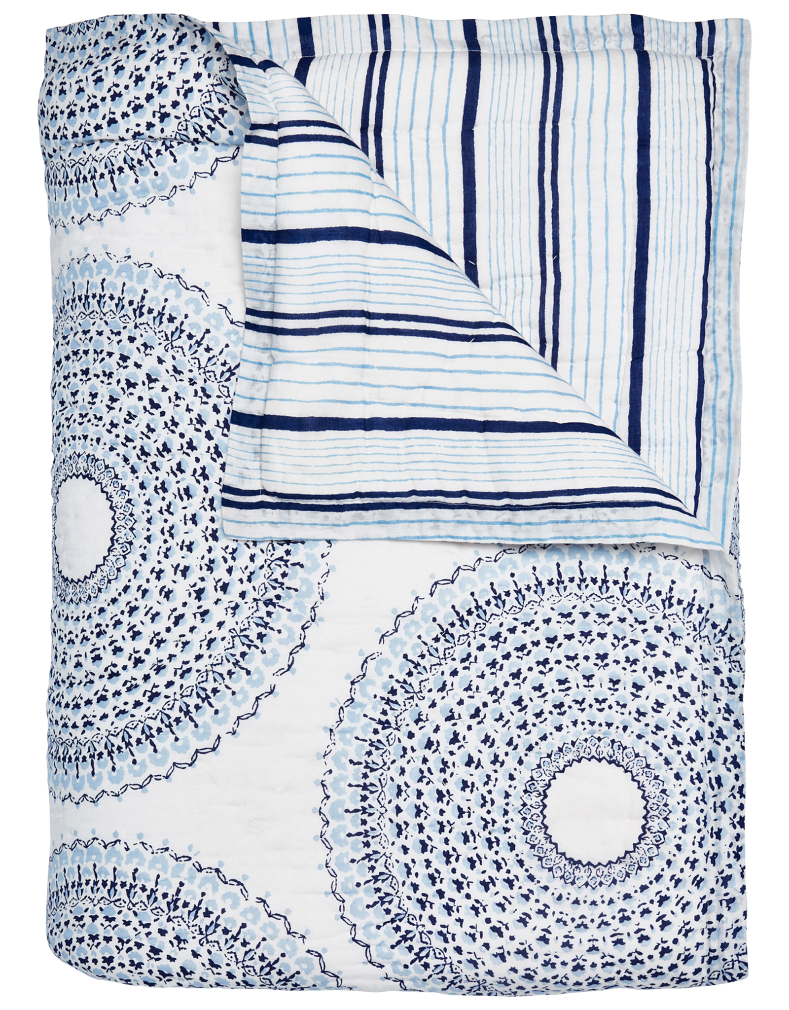 John Robshaw Textiles Lapis King Quilt