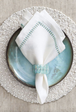 Kim Seybert Radiant Napkin Ring In Seafoam