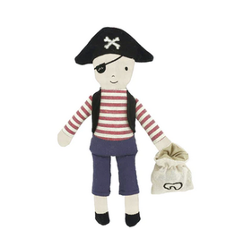 Mon Ami Tooth Mate Pirate Tooth Fairy Doll w Pouch