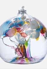 Kitras Art Glass 6" Oil Lamp - Tree of Enchantment - Memories