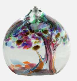 Kitras Art Glass 6" Oil Lamp - Tree of Enchantment - Friendship