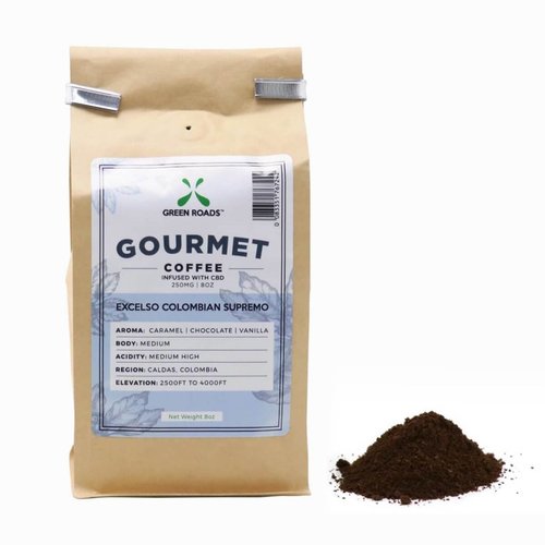 GREEN ROADS Green Roads Coffee, 8oz GREEN ROADS Green Roads Coffee, 8oz