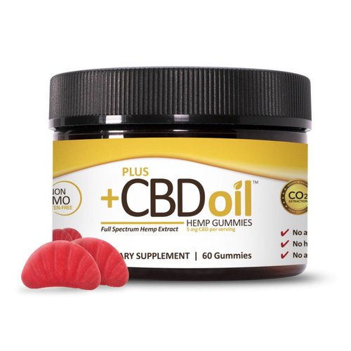PLUS CBD PlusCBD Gummies, Cherry Mango, 60ct PLUS CBD PlusCBD Gummies, Cherry Mango, 60ct