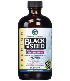 Amazing Herbs Premium Black Seed Oil, 8oz.