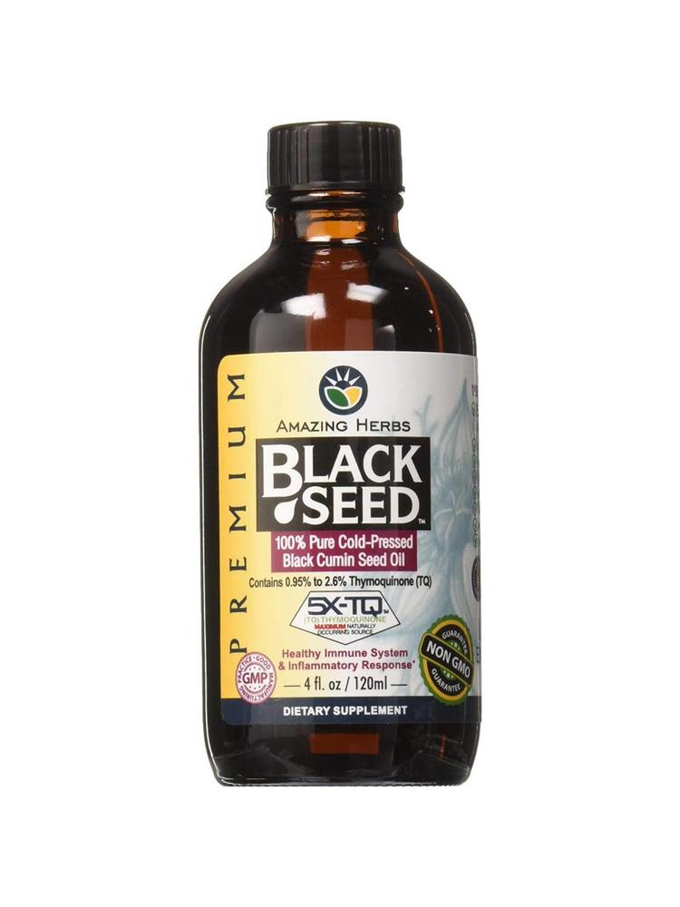 AMAZING HERBS Amazing Herbs Premium Black Seed Oil, 4oz.