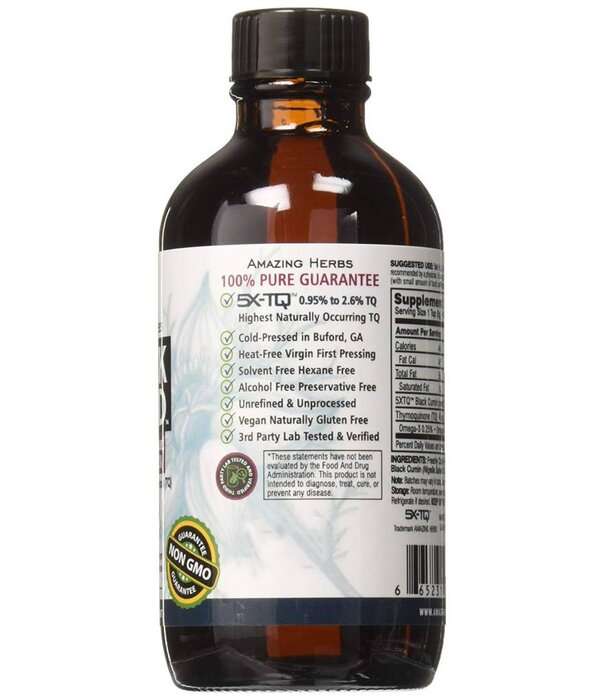 AMAZING HERBS Amazing Herbs Premium Black Seed Oil, 4oz.
