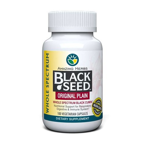 AMAZING HERBS Amazing Herbs Black Seed Original Plain, 100cp AMAZING HERBS Amazing Herbs Black Seed Original Plain, 100cp