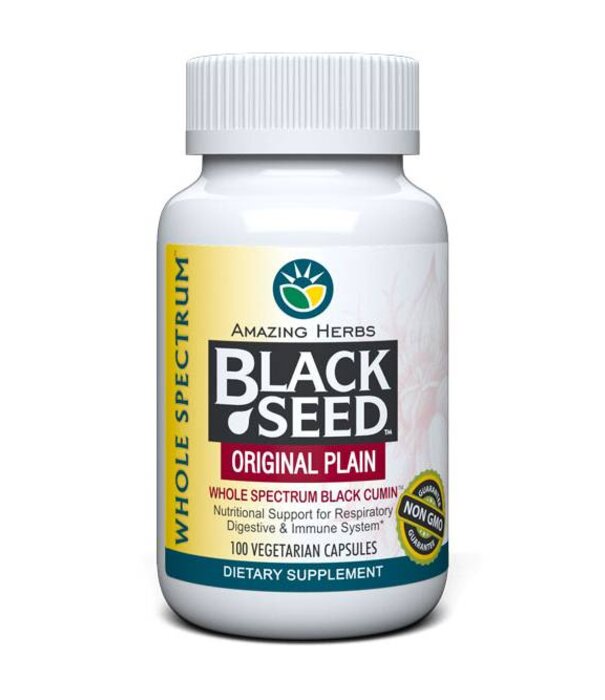 AMAZING HERBS Amazing Herbs Black Seed Original Plain, 100cp