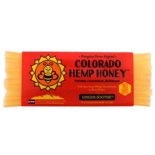 COLORADO HEMP HONEY Colorado Hemp Honey 10 Pack Chill Stick Ginger Soothe COLORADO HEMP HONEY Colorado Hemp Honey 10 Pack Chill Stick Ginger Soothe