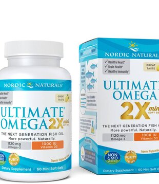 Nordic Naturals Ultimate Omega 2X Minis w/D3, 60sg