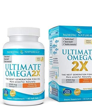 Nordic Naturals Ultimate Omega 2X w/D3, 60sg