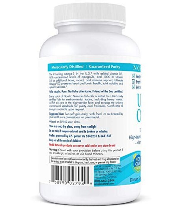 Nordic Naturals Nordic Naturals Ultimate Omega-D3, 120ct