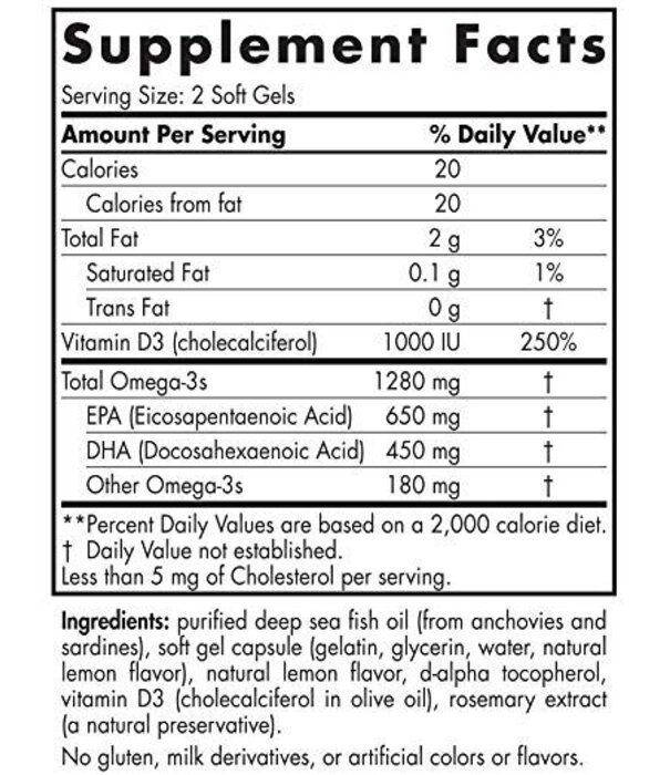 Nordic Naturals Nordic Naturals Ultimate Omega-D3, 120ct