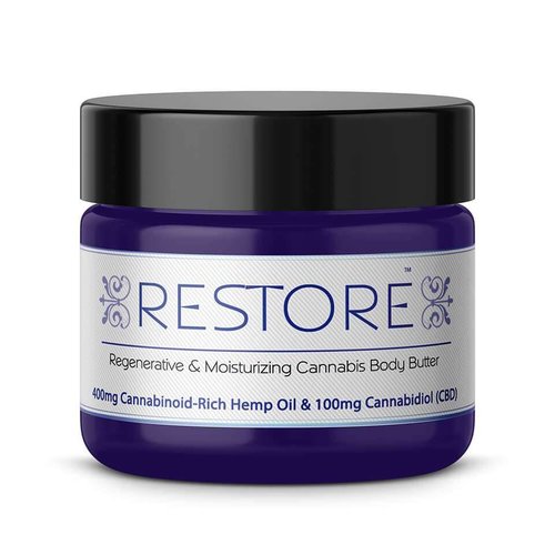 HEMP FLOWER NATURALS Hemp Flower Naturals RESTORE Body Butter 100mg, 4oz. - DISCO HEMP FLOWER NATURALS Hemp Flower Naturals RESTORE Body Butter 100mg, 4oz. - DISCO