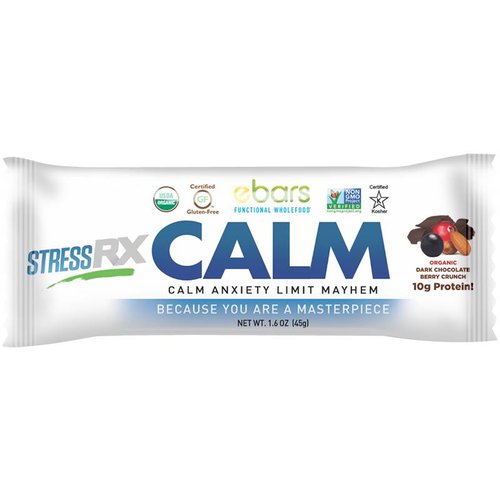 ebars CALM Bar, Dk Choc Berry, Organic, 1.6oz. ebars CALM Bar, Dk Choc Berry, Organic, 1.6oz.