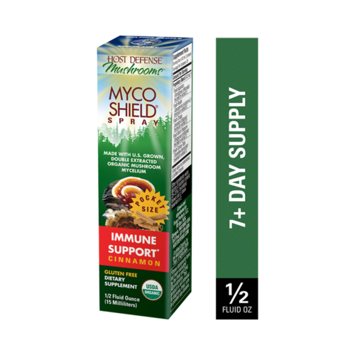 HOST DEFENSE Host Defense Mycoshield Spray, Cinnamon, 0.5oz. HOST DEFENSE Host Defense Mycoshield Spray, Cinnamon, 0.5oz.