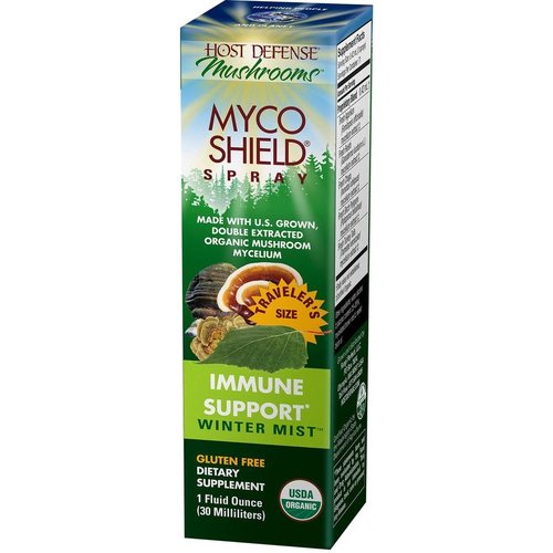 HOST DEFENSE Host Defense MycoShield Immune Support, Winter Mist, 1oz. HOST DEFENSE Host Defense MycoShield Immune Support, Winter Mist, 1oz.