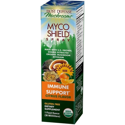 HOST DEFENSE Host Defense MycoShield Immune Support, Citrus, 1oz. HOST DEFENSE Host Defense MycoShield Immune Support, Citrus, 1oz.