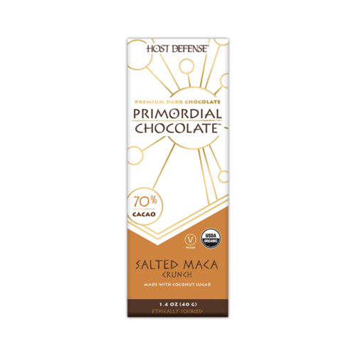 HOST DEFENSE Host Defense Mushroom Primordial Chocolate Bar, Maca Crunch HOST DEFENSE Host Defense Mushroom Primordial Chocolate Bar, Maca Crunch