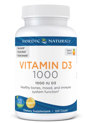 Nordic Naturals Nordic Naturals Vitamin D3, 1000 iu, 120ct