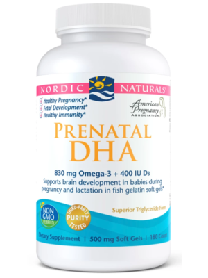 nordic naturals dha 180ct prenatal