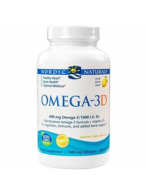 Nordic Naturals Nordic Naturals Omega-3D, 120ct