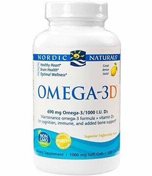 Nordic Naturals Omega-3D, 120ct