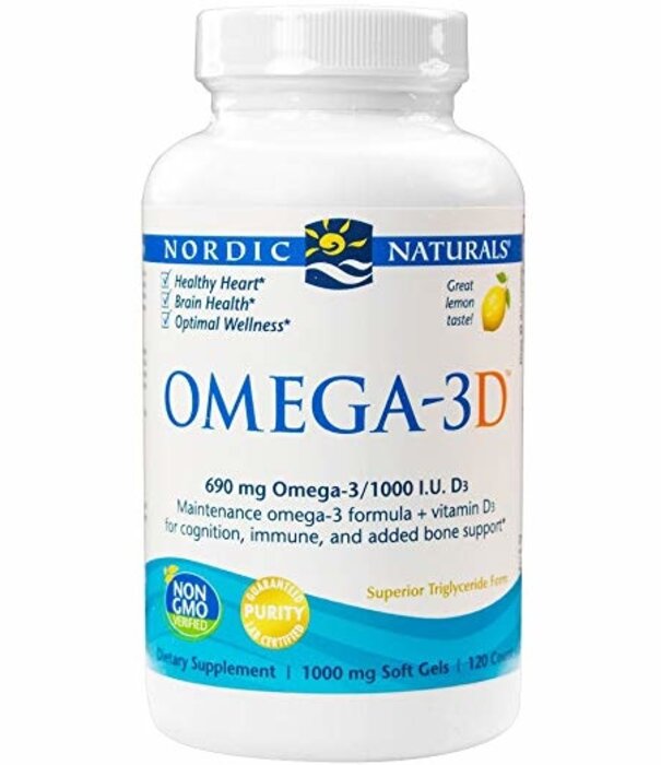Nordic Naturals Nordic Naturals Omega-3D, 120ct