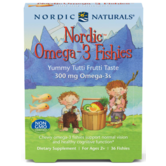 Nordic Naturals Omega-3 Fishies Tutti Frutti, 36ct