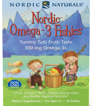 Nordic Naturals Omega-3 Fishies Tutti Frutti, 36ct