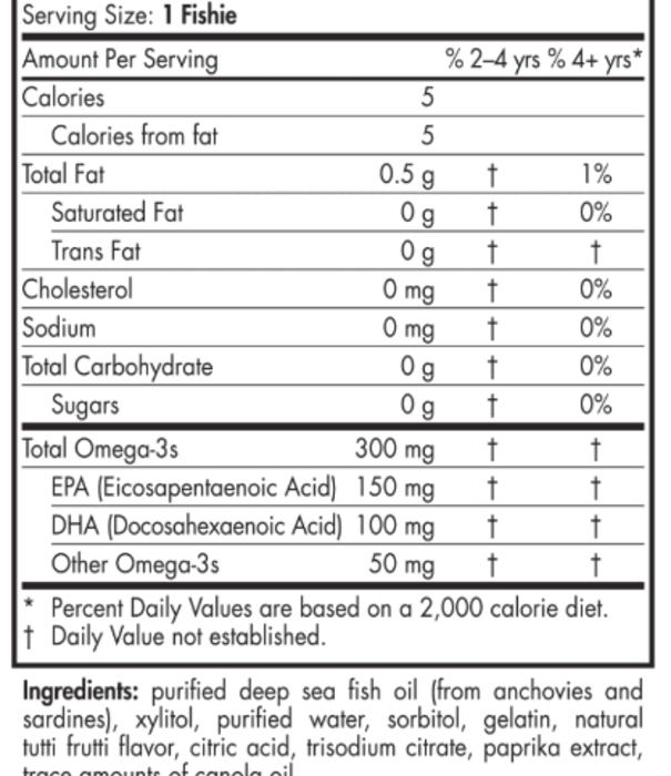 Nordic Naturals Nordic Naturals Omega-3 Fishies Tutti Frutti, 36ct