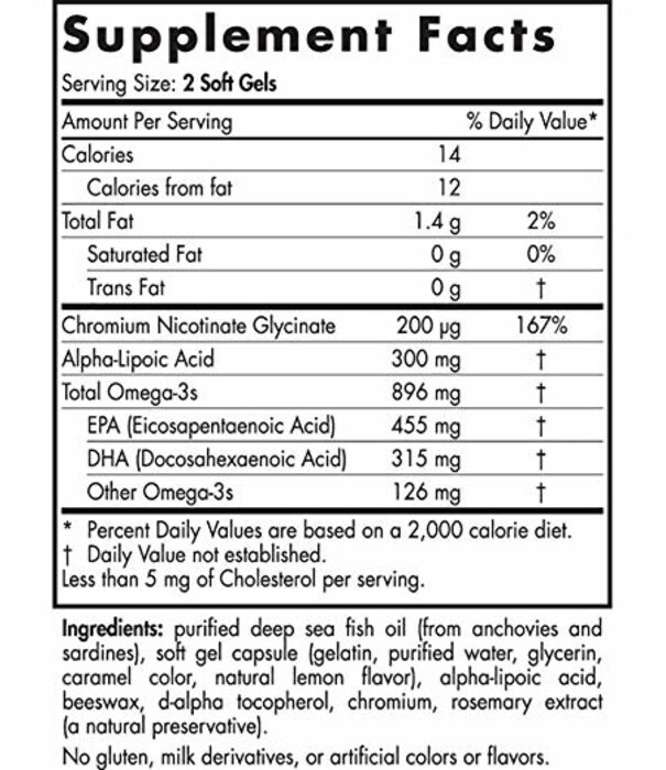 Nordic Naturals Nordic Naturals Omega Blood Sugar, 60ct