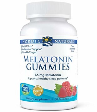 Nordic Naturals Melatonin Gummies, Raspberry, 60ct