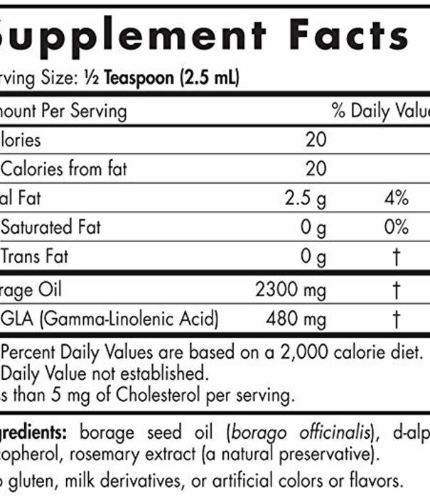 Nordic Naturals Nordic Naturals Borage Oil GLA, 4oz.