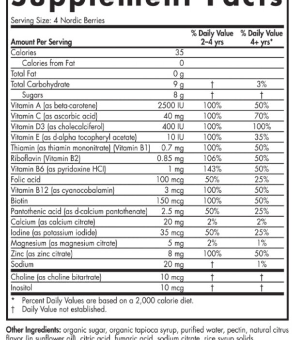 Nordic Naturals Nordic Naturals Berries, Citrus, 200ct