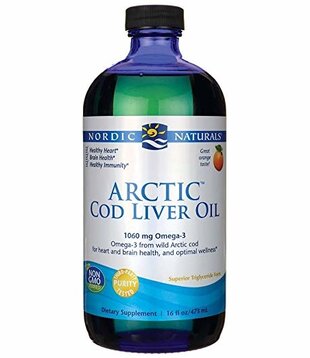 Nordic Naturals Arctic Cod Liver Oil, Orange, 16oz.