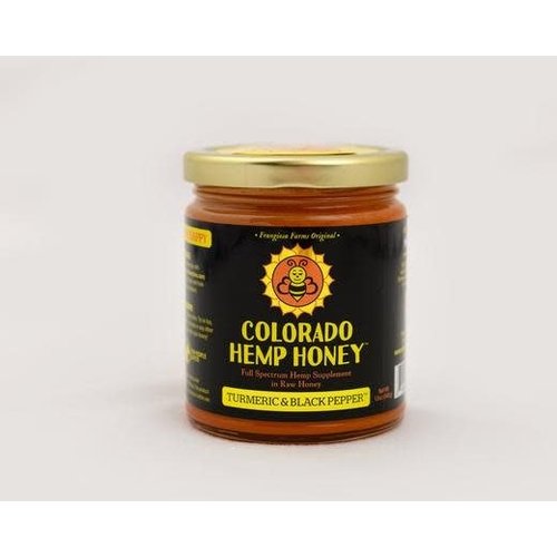 COLORADO HEMP HONEY Colorado Hemp Honey, Turmeric Black Pepper 6oz COLORADO HEMP HONEY Colorado Hemp Honey, Turmeric Black Pepper 6oz
