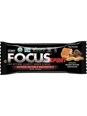 ebars FOCUS Sport Bar, Choc Peanut, Organic, 1.6oz.