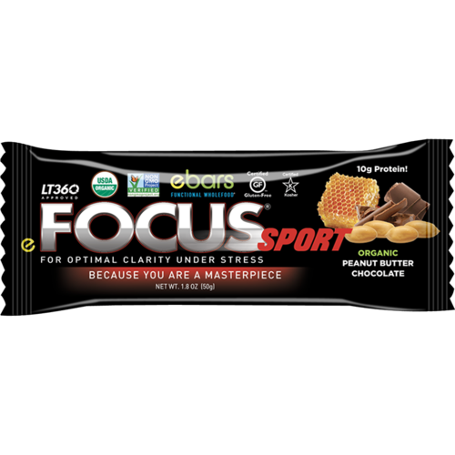 ebars FOCUS Sport Bar, Choc Peanut, Organic, 1.6oz. ebars FOCUS Sport Bar, Choc Peanut, Organic, 1.6oz.
